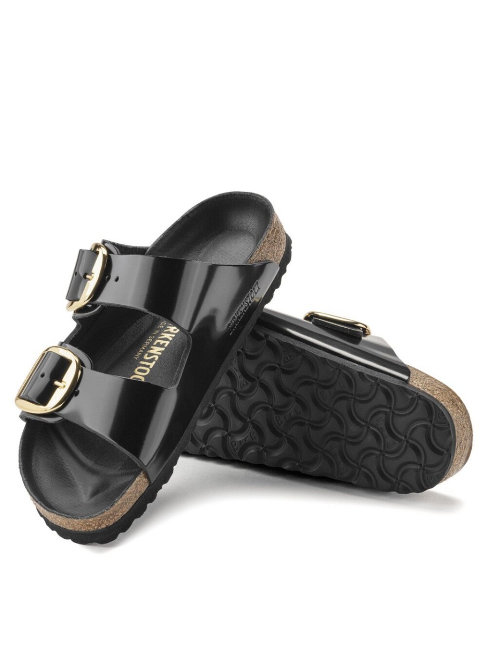 Birkenstock Arizona Big BuckleNatural Leather Patent EU Size 41 US 10